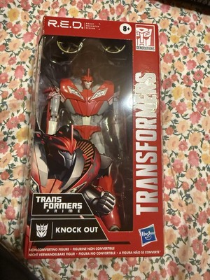 Transformers R.E.D. Prime Knock Out 6'' Action Figure.