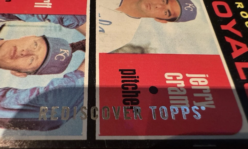 1971 "Rediscover Topps" Royals Rookie Stars (Jerry Cram/Paul Splittorff) - 1/1? - Image 4 of 4