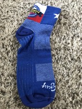 Neu ohne Etikett Ride Away Fahrräder Radsocken - Sock Guy blau/weiß