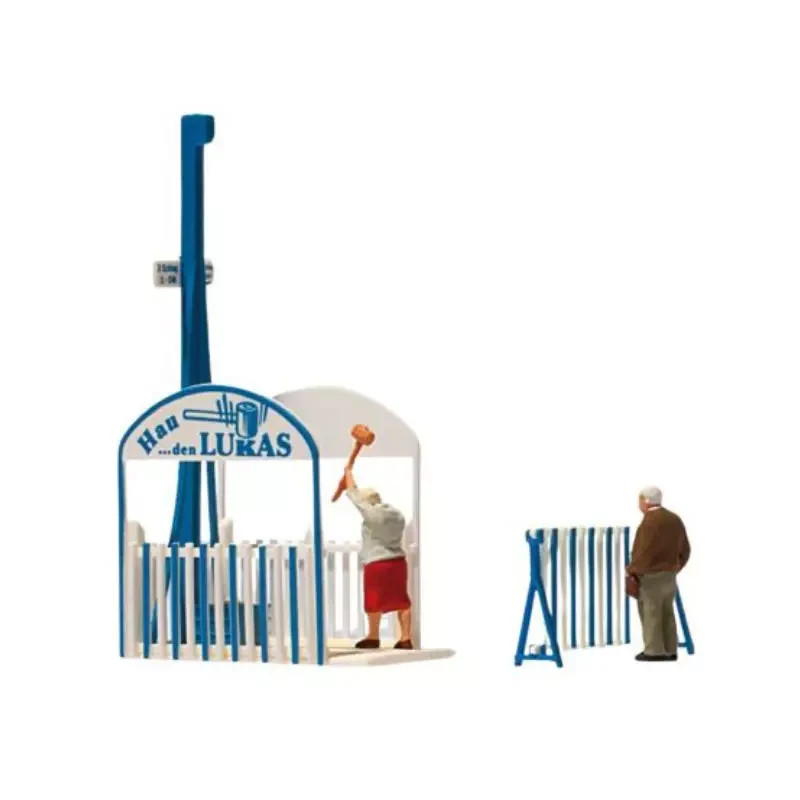 PREISER 24700 Décor de Fête Foraine Miniature HO 1/87 Mailloche et Tir