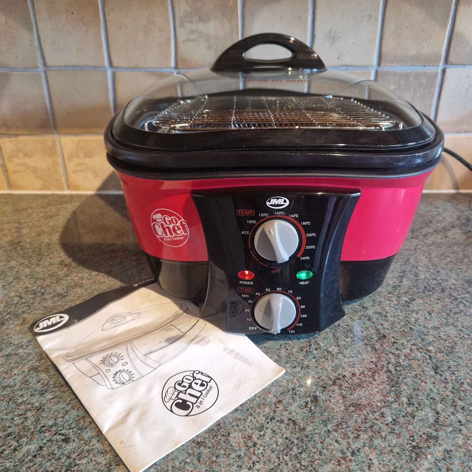 JML Go Chef Multi Cooker - 5L 8 in 1 Electric Slow Cooker Pot, Roast, Slow Cook