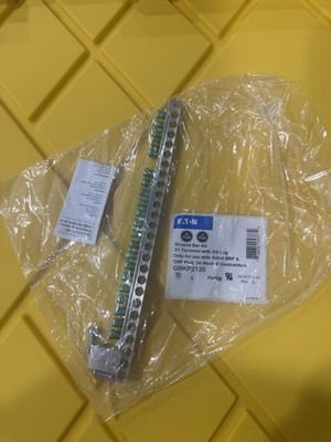 Eaton GBKP2120 Ground Bar Kit PON Accessory 21 Terminal W 2/0 Lug (Lot of 5)