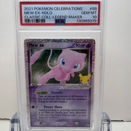 2021 POKEMON CELEBRATIONS CLASSIC COLLECTION #88 MEW EX-HOLO - PSA 10 GEM MINT