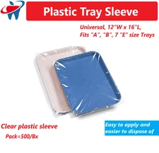 Dental Set Up Tray Plastic Cover, For Size: B (Ritter) F mini, A- Tray,  500/Pc 