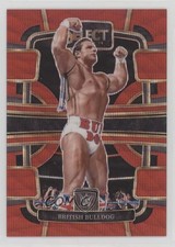 2024 Panini Select WWE Concourse Red Wave Prizm 51/99 The British Bulldog 1co7