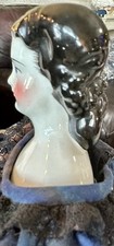 1860 Civil War Era China Head Doll, Very Rare Hairstyle W/Bun 15  W/Outfit