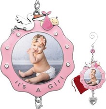 Baby First Christmas Photo Ornament Keepsake Gift for Newborn