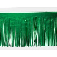 Anderson's Vinyl Grass Green Fringe, 15" x 10' Shiny Decorative Trim for Floa...