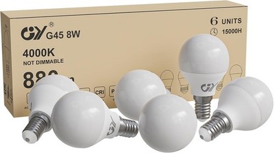 LED Glühbirne E14 8W 880LM Neutralweiß 4000K 280° Abstrahlwinkel 6 Stück