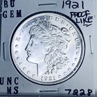 1921 BU GEM MORGAN SILVER DOLLAR UNC MS+++ U.S. MINT RARE COIN 7228