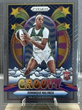 2025 Panini Prizm WNBA Dominique Malonga RC Groovy SP #8 Seattle Storm