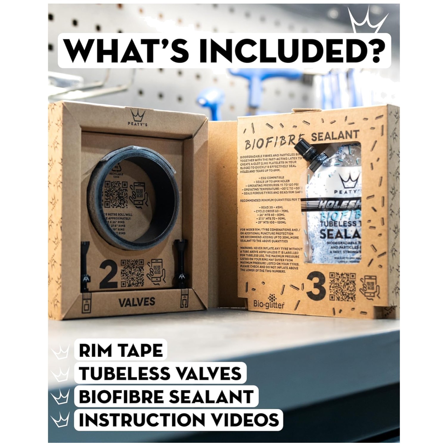 Tubeless Conversion Kit for Mountain Bikes