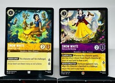 Disney Lorcana 2 Card Lot Snow White Fairest In The Land  Merry As The Morning