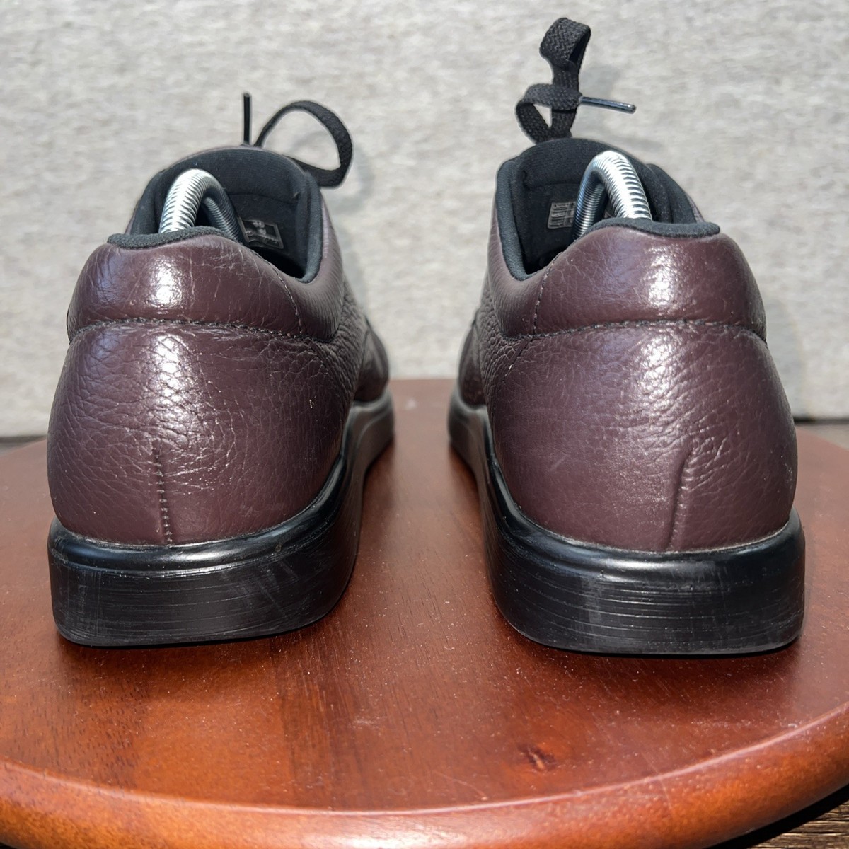 SAS Bout Time Shoes Mens 12 WW Burgundy Loafer Pebbled Leather Double Wide Lace Bout Time Mulch - Men main image 2