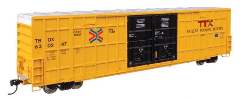 Walthers Escala HO ~ 60' High Cube Plate F Boxcar ~ Tren Remolque TTX TBOX #630247 | Zustand: New