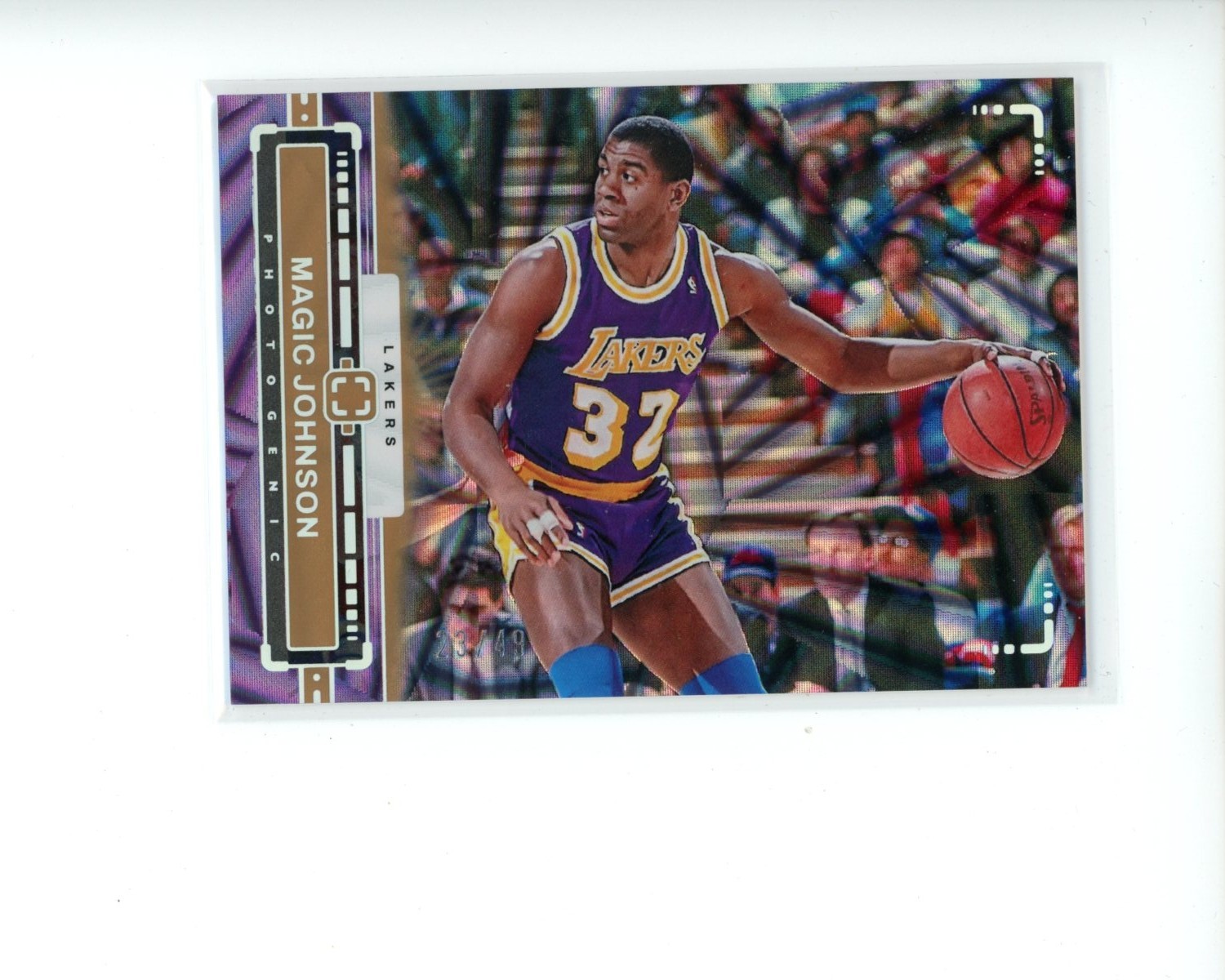 2023-24 Panini PhotoGenic Wedges #117 Magic Johnson #d 23/49