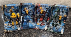Bionicle Matoran of Mahri Nui Set of 4:  8929 , 8930 , 8931 , 8932 w/box&manuals