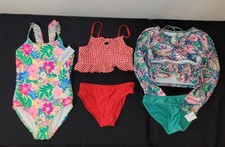Art Class and Cat  Jack 1pc/2pc Swimsuits Girls Size M 8 . Set Of 3. New