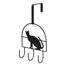 Metal Durable Over Back Door Hang Clothes Hat Towel Hooks Invisible Home Decor