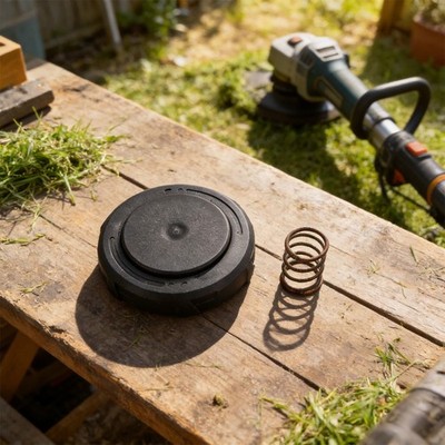 Replacement Cover and Spring for AH1531 Grass Head with Base for Trimmer Models