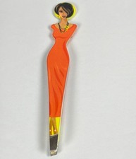 Limited Edition Beauty Secrets Lady Tweezers Slant Tip Orange Dress Discontinued