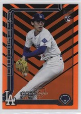 2025 Topps Update Rookie Debut Holiday Orange & Black Foil Roki Sasaki 0u06