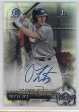 2017 Bowman Draft Chrome Pick Refractor 376/499 Tristen Lutz #CDA-TL Auto 3q5
