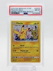 POKEMON TEAM UP SM BLACK STAR PROMO PIKACHU #SM162 HOLO PSA 8