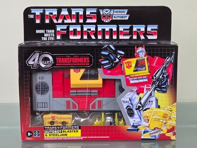 Transformers G1 BLASTER & STEELJAW AutoBot Hasbro Walmart Exclusive NEW SEALED