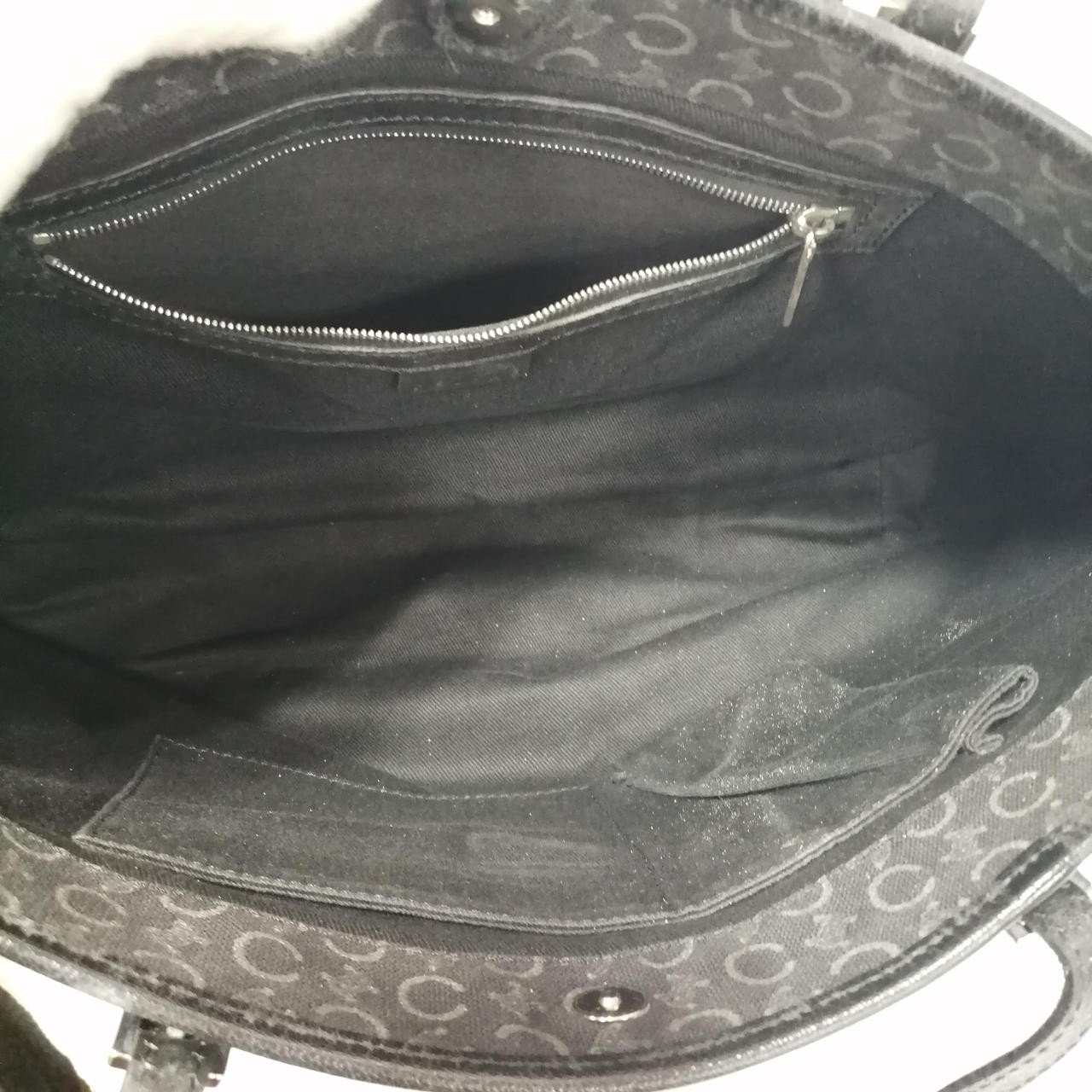 Handbag Model Blk Allover Pattern Macadam Scratch… - image 11