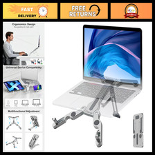 Ergonomic Laptop Stand for Desk, Foldable Aluminum Riser for 10-16  Laptops  Ta