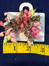 Vintage Gymboree Curly Hair Bow Clips 2010 Birthday Line -NEW-