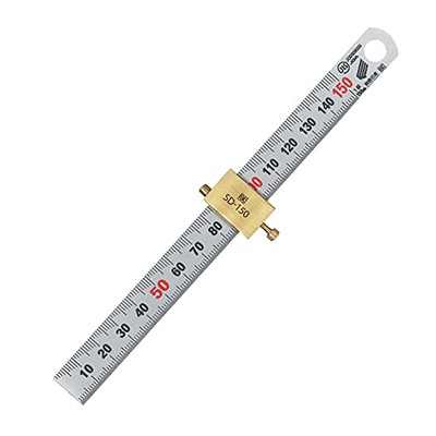Niigata Seiki SK Made in Japan Silver Scale Quick Step Scale with Dips 150mm
