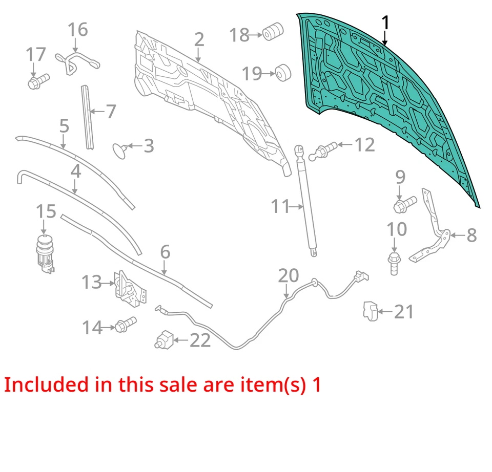 (LOCAL PICKUP ONLY) Hood Fits 13-19 TAURUS 2646237 - Изображение 3 из 4