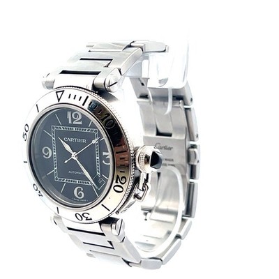 Mint Men Cartier Pasha Seatimer 2790 Stainless Steel  Automatic Watch