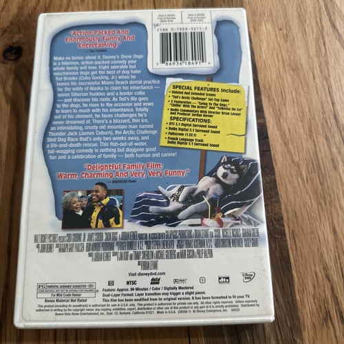 Snow Dogs Disney DVD Tested Working Cuba Gooding Jr Family - Foto 2 di 6