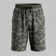 Lululemon Mens M Gorpcore Outdoors Digital Camo License To Train Athletic Short