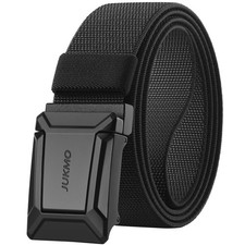 JUKMO Stretch Tactical Belt for Men, Military Work Rigger Hiking 1.5" Elastic...