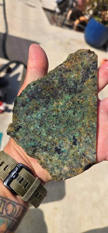Chrysocolla Rough Rock Slab for Lapidary Cabbing Material