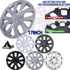 4 Pack Wheel Covers 17" Snap-On Hubcaps Replacement For 2014-2020 Nissan Rogue