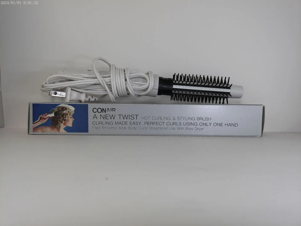 Cepillo de rizado y peinado Conair A Twist Hot modelo Bc10xn sin enredos Nuevo de Lote Antiguo Foto 3 de 4