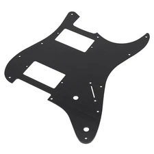 Black 11 Holes Aluminum HH Guitar Pickguard for FD Start Electric Guitar