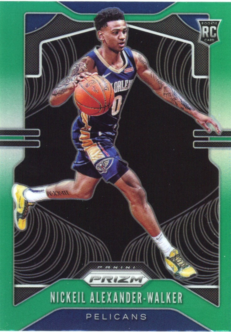 2019 Panini Prizm #263 Nickeil Alexander-Walker Rookie Prizms Green NM-MT