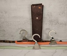 VTG Bakelite Travel Folding Clothing Hangers 3 Silver Nickle Made England