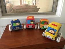 Melissa And Doug K  s Kids Pull Back Vehicle Set Of Four