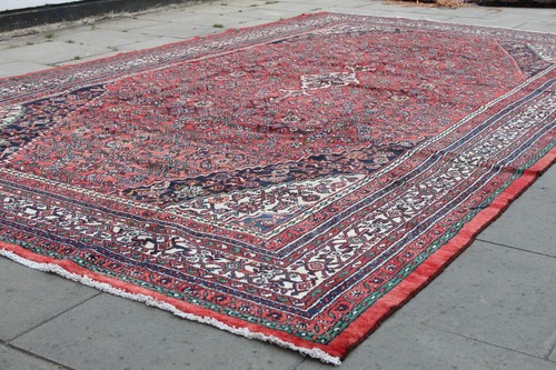 Vintage Hand Made Traditional Oriental Wool Red Oversize Carpet 528x287cm - Picture 3 of 19