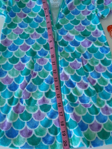 Girls Beach/ Pool Romper Hooded Terry Swimsuit Cover Up Size XS 4-5 NWT - Picture 4 of 7