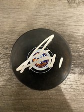 Anthony Duclair Autographed New York Islanders Puck NHL