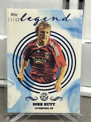 2021-22 Topps Soccer Pearl Legend Blue /49 Dirk Kuyt Liverpool