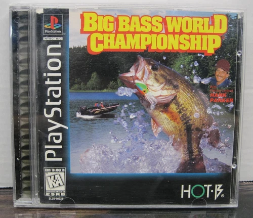 Big Bass World Championship With Hank Parker Sony PlayStation 1 1997 PS1 GAME